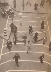 Pas bezpieczeństwa naprzeciwko stacji Charing Cross, c1934, 1935 autorstwa Unbekannt