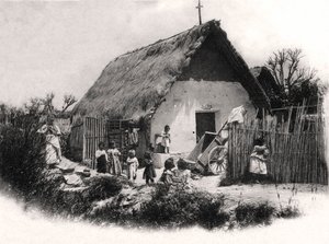 Chatka w Ameryce Południowej, ok. 1900 autorstwa Unbekannt