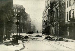 Ulica w Lille, 1919. autorstwa Unbekannt