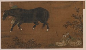 Tatar, jego koń i wyposażenie, dynastia Ming, 1368-1644. autorstwa Unbekannt