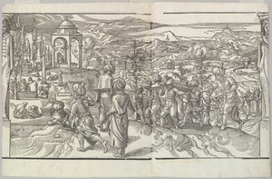 Pogrzeb turecki z fryzu Ces Moeurs et fachons de faire de Turcz Customs and Fas..., 1553. autorstwa Unbekannt