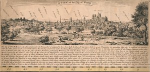 Widok na miasto York, c1770s. autorstwa Unbekannt