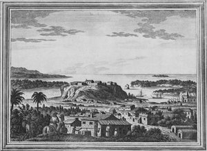 Widok na przystań Acapulco, c1768 autorstwa Unbekannt