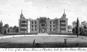 Widok Manor House w Charlton, zbudowany przez Sir Adama Newtona autorstwa Unbekannt