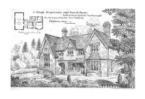 Wiejska apteka i sala parafialna zbudowana w East Kennett, Marlborough, 1884. autorstwa Unbekannt