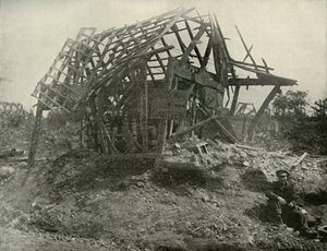 Wieś na froncie zachodnim, 1919. autorstwa Unbekannt