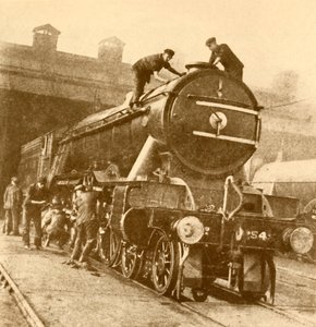 Umyć i odczesać dla latającego Szkota., c1930. autorstwa Unbekannt