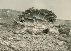 Zwietrzały głaz Kenyte w pobliżu kwater zimowych, c1908, 1909. autorstwa Unbekannt