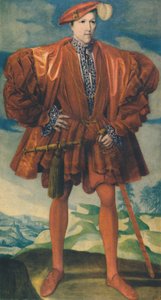 Młody człowiek w czerwieni, ok. 1550, 1948. autorstwa Unbekannt