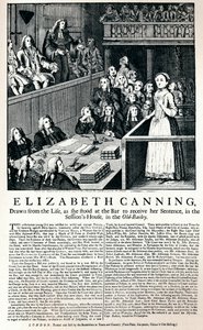 Awers z 1754 r. donoszący o sprawie Elizabeth Canning, 1915 r. autorstwa Unbekannt