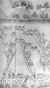 Miasto zdobyte przez Asyryjczyków, ok. 1853, ok. 1900-1920 autorstwa Unbekannt
