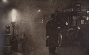 Konstabl kierujący ruchem we mgle, Londyn, c1910-c1920 autorstwa Unbekannt