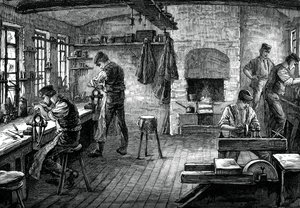 Sklep z nożami, ok. 1880 autorstwa Unbekannt