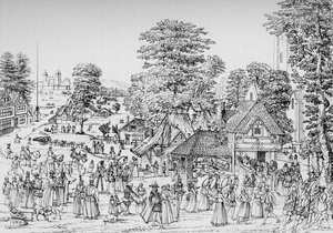 Festyn w Horselydown, Southwark, 1590, 1904 autorstwa Unbekannt
