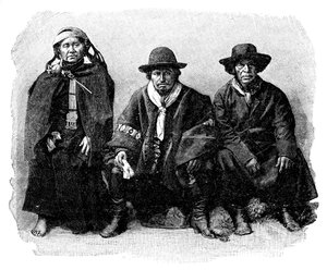 Grupa Araukańczyków, ChileArgentyna, 1895 autorstwa Unbekannt
