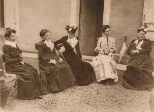 Grupa rozmawiających kobiet, 1937 autorstwa Unbekannt