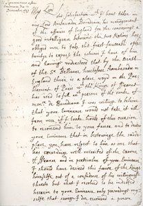 List Olivera Cromwella do kardynała Mazarina, 4 grudnia 1657, 1899 autorstwa Unbekannt