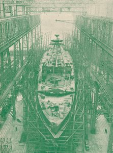Lekki krążownik w budowie, c1917 1919 autorstwa Unbekannt