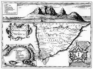 Mapa Przylądka Dobrej Nadziei, Republika Południowej Afryki, 1719 1931 autorstwa Unbekannt