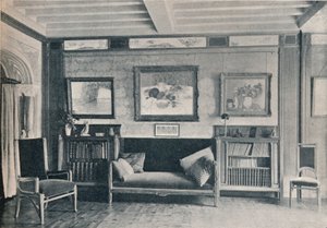 Pokój w paryskiej rezydencji monsieur G. Roucher, z meblami Maurice