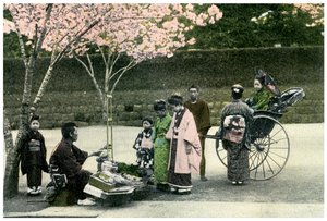 Kupiec uliczny, Japonia, 1904 autorstwa Unbekannt