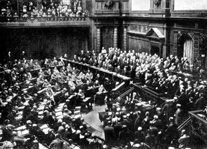 Typowe posiedzenie Reichstagu, Parlamentu Republiki Niemieckiej, 1926 autorstwa Unbekannt