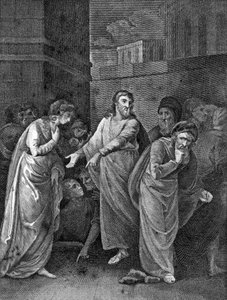 Kobieta oskarżona o cudzołóstwo, 1813 autorstwa Unbekannt