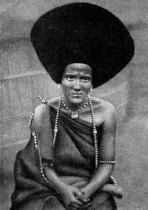 Kobieta z ludu Beja Nile lub Baggara, Etiopia, Afryka, 1922 autorstwa Unbekannt