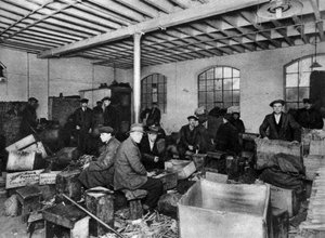 Warsztat rąbania drewna, Londyn, 1926-1927 autorstwa Unbekannt
