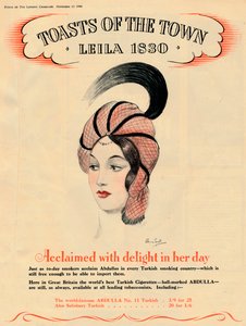Okrzyknięty z zachwytem w jej czasach Toasty Miasta - Leila 1830, 1940 autorstwa Unbekannt