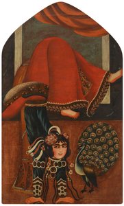 Akrobata i paw, ok. 1825 r. autorstwa Unbekannt