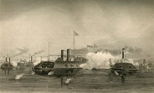 Akcja kanonierek w Memphis, 1878. autorstwa Unbekannt