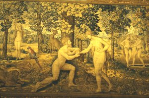 Adam i Ewa. Kuszenie, XVI w., XX w. autorstwa Unbekannt