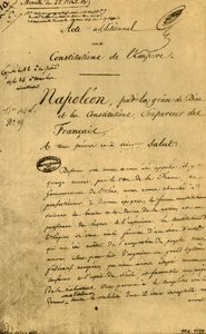 Ustawa dodatkowa do konstytucji cesarstwa, 22 kwietnia 1815, 1921. autorstwa Unbekannt