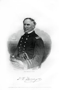 Admirał David Farragut, oficer marynarki USA w wojnie secesyjnej, 1862-1867 autorstwa Unbekannt