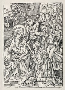 Adoracja Królów, c. 1500. autorstwa Unbekannt