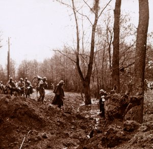 Natarcie na Ailette, północna Francja, c1918 autorstwa Unbekannt