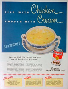 Reklama skondensowanej śmietany z kurczaka Campbells, 1949 autorstwa Unbekannt