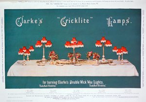 Reklama lamp Clarkes Cricklite, 1899 autorstwa Unbekannt