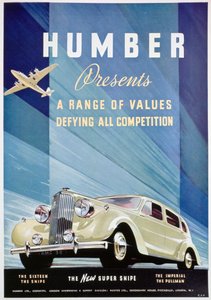 Reklama samochodów marki Humber, 1938 autorstwa Unbekannt