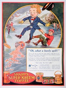 Reklama Sharps Super-Kreem Toffee, 1923 autorstwa Unbekannt