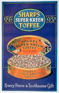 Reklama Sharps Super-Kreem Toffee, 1928 autorstwa Unbekannt