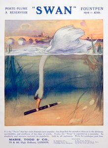 Ogłoszenie pióra wiecznego Swan, c1906 autorstwa Unbekannt