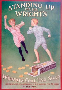 Reklama mydła ze smoły węglowej Wrights, 1909 autorstwa Unbekannt