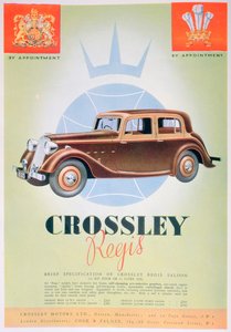 Reklama samochodu Crossley Regis, 1935 autorstwa Unbekannt