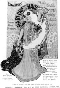 Reklama Edwardsa Harlene do włosów, 1902 autorstwa Unbekannt