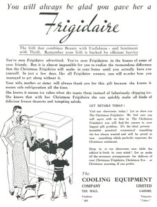 Reklama lodówek Frigidaire, 1936. autorstwa Unbekannt