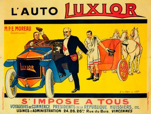 Reklama samochodów Luxior, c1912-1914 autorstwa Unbekannt