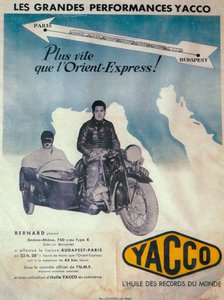 Reklama oleju silnikowego Yacco, 1936 autorstwa Unbekannt