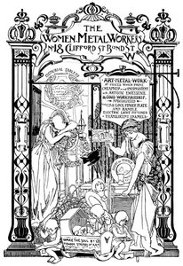 Reklama firmy Women Metal Workers w Londynie, 1901 autorstwa Unbekannt